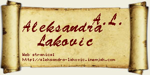 Aleksandra Laković vizit kartica